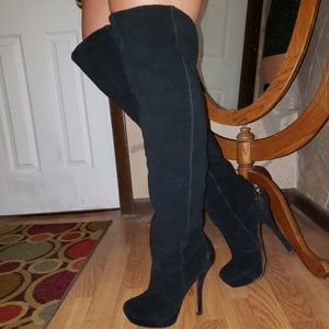 Bakers suede over the knee boots